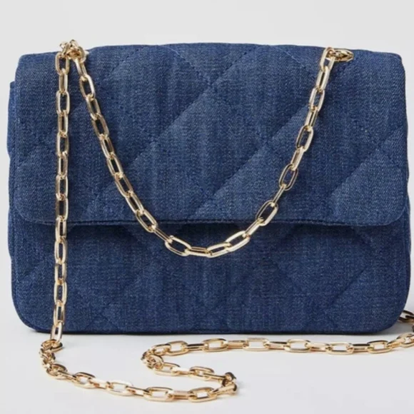 Quilted Denim Bag - NWT - Picture 10 of 10